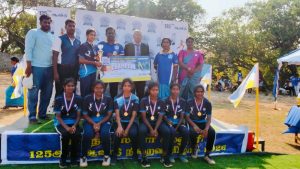 கரப்பந்தாட்டப் போட்டியில் 20 வயது பெண்கள் வெற்றி
